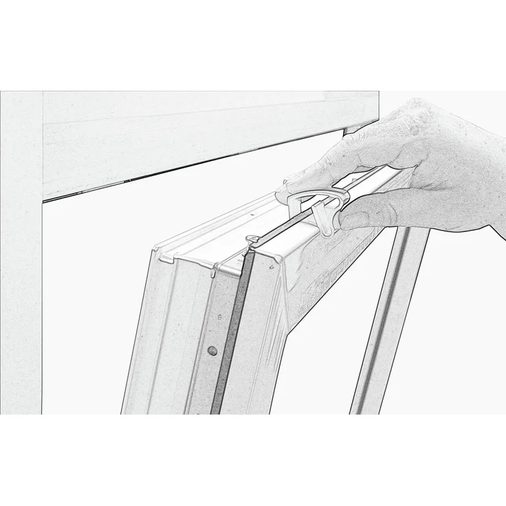 Deco Company Alu-Jalousie ohne Bohren, Zum Klemmen, Inkl. Klemmträgern, Sichtschutz, Lichtschutz, Blendschutz, Aluminium-Jalousie, Silber, 90 x 220 cm – Bild 7