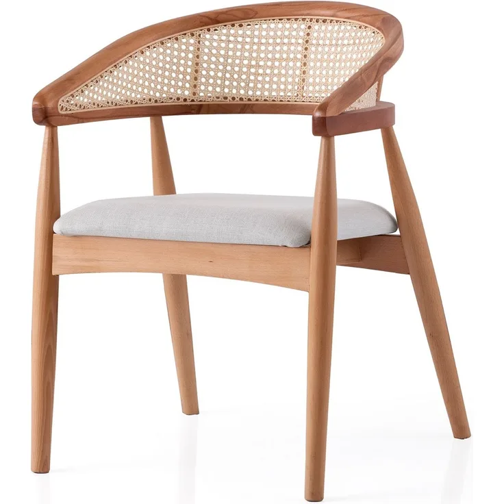 Skye Decor 'Atlas - 4352' Stuhl, Eiche / Creme, 53 x 75 x 53 cm