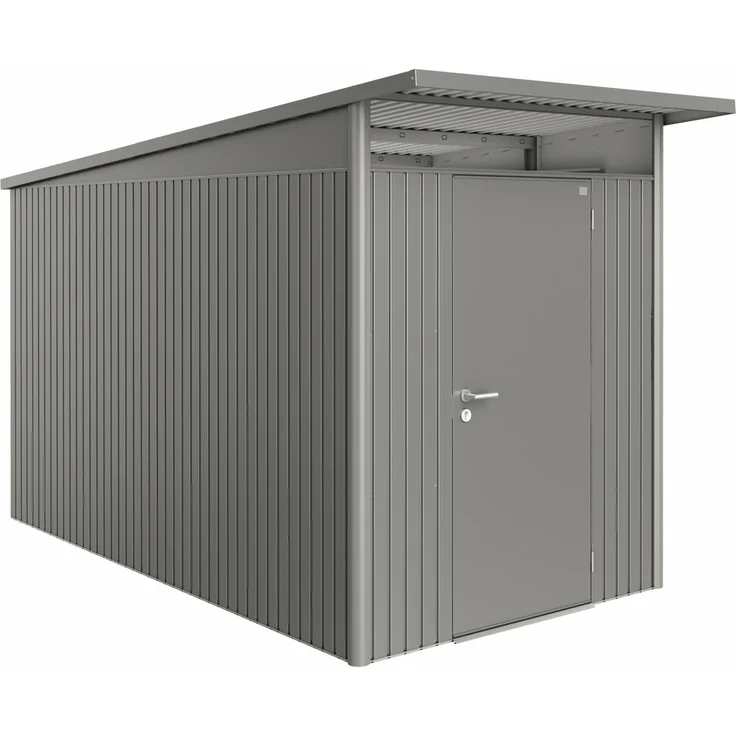 Biohort Gerätehaus AvantGarde, A4: 180 x 380 x 222 (b x t x h) cm, quarzgrau-metallic – Bild 1