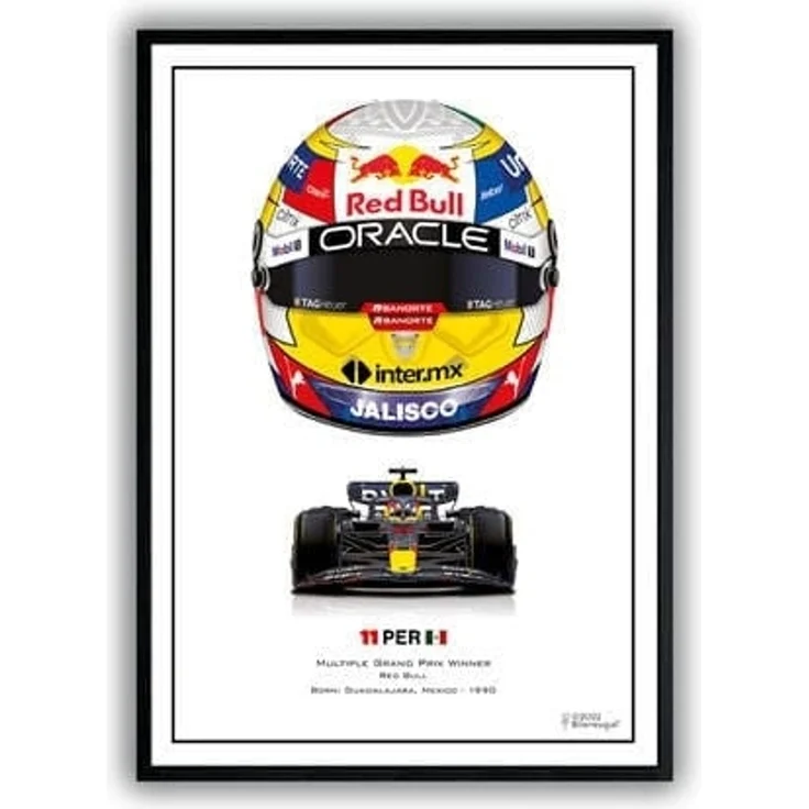 Poster Formel 1 Helme Rennfahrer Gewinner · Deko Print ohne Rahmen - D / 30x40 cm – Bild 4
