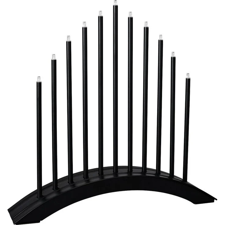 MeLiTec Fensterleuchter SL30-2, LED, Lichterbogen, Schwibbogen, Advent, Weihnachtsleuchter, Stimmungsleuchte, Brücke, Schwarz, Stecker, XMAS – Bild 2