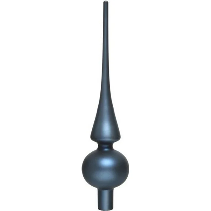 Kaemingk Christbaumspitze, Christbaumspitze Glas 26cm nachtblau matt – Bild 2