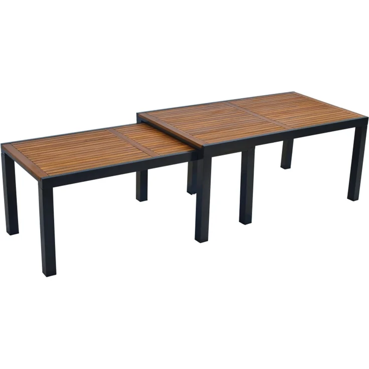 Tinos Gartenmöbel Set 9tlg, Klappsessel & Flex Ausziehtisch – Bild 4