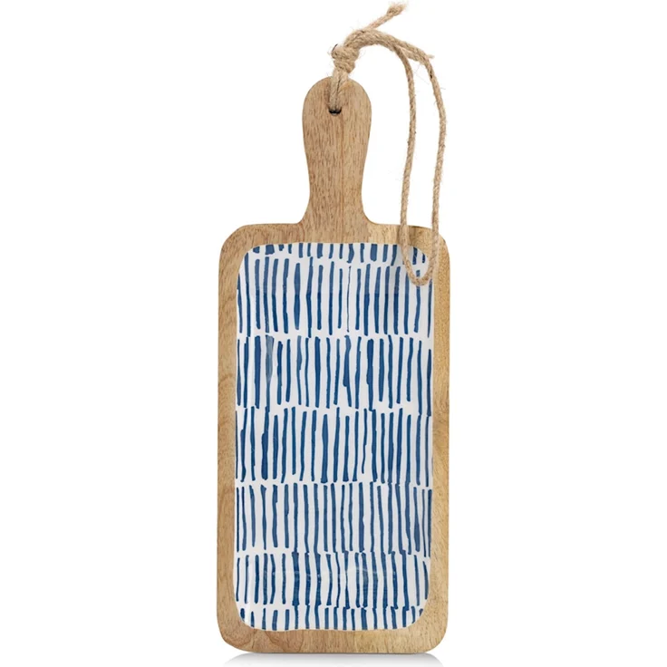 ZELLER 25690 Servierbrett BLAU aus Mangoholz, ca. 38 x 15,2 x 2,5 cm – Bild 2