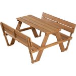 roba Kindersitzgarnitur 'Outdoor+' - Sitzgruppe 'Picknick for 4' - wetterfest - Teak-Optik