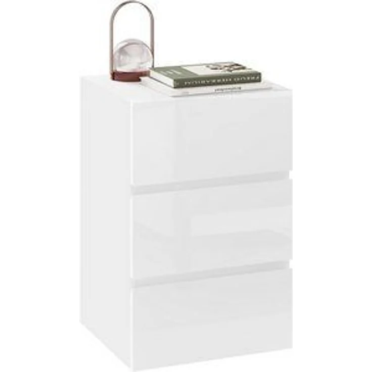 EUGAD Nachttisch (1-St), mit 3 Schubladen in Hochglanz,40x35x62cm – Bild 6