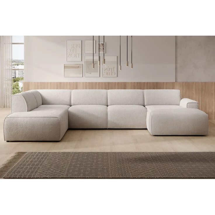 AX LIVING XXL Sofa U Form Didim Creme 378cm breit modern & großzügig L – Bild 2