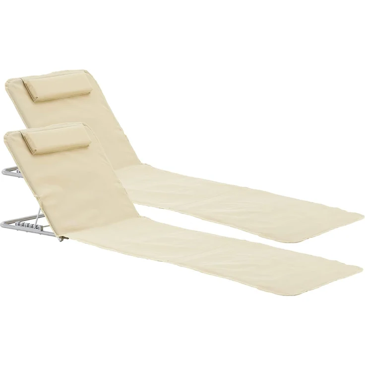 Strandmatte Cellorigo 2er Set Beige [en. casa] – Bild 1