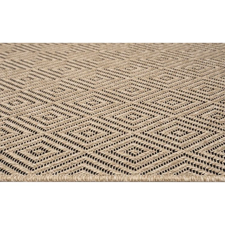 the carpet Teppich Kansas, rechteckig, Höhe: 1 mm, moderner robuster In und Outdoor Teppich Jute Look – Bild 3