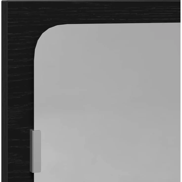 vidaXL Spiegelablage mit Regal Schwarz Eichen-Optik 90 x 10,5 x 37 cm 862528 – Bild 8