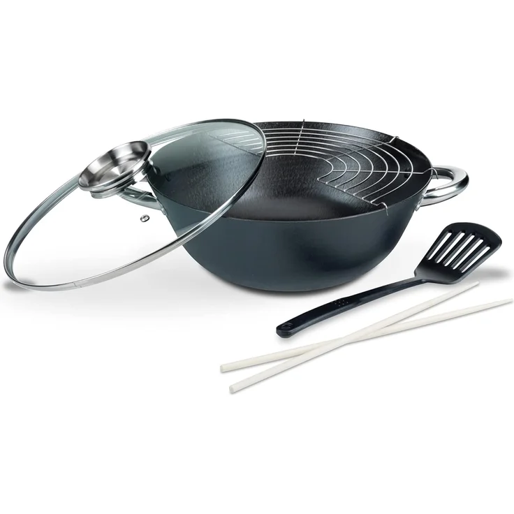 GSW Kochtopf, Gusseisen (1-tlg), incl. Glasdeckel, Induktion – Bild 1