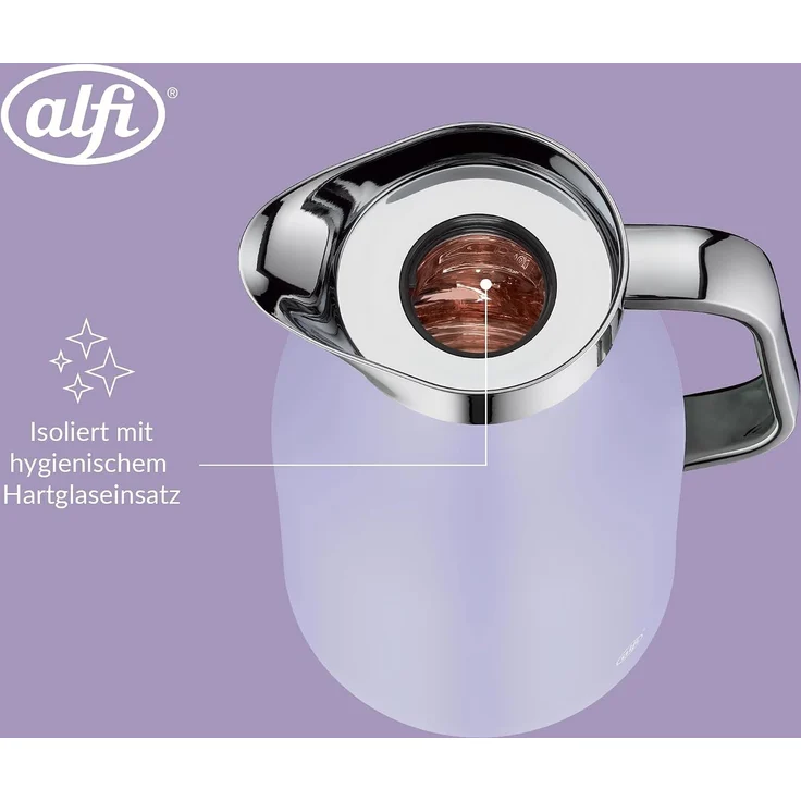 Alfi Isolierkanne Skyline, Thermokanne, Edelstahl, Lavender Matt, 1 L, 1321381100 – Bild 5