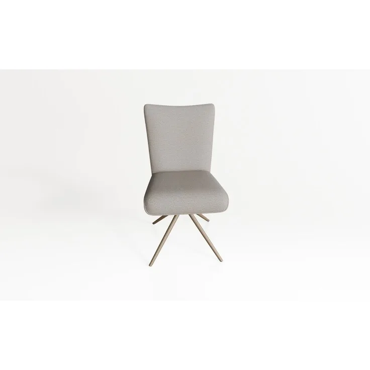 Einzelstuhl Deems Esszimmerstuhl Drehgestell Taupe Gestell Beige