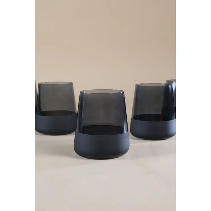 Hermia Concept 'Matte 420' Gläser-Set (4-teilig), Schwarz, 9 x 9 x 10 cm, 420 ml – Bild 2