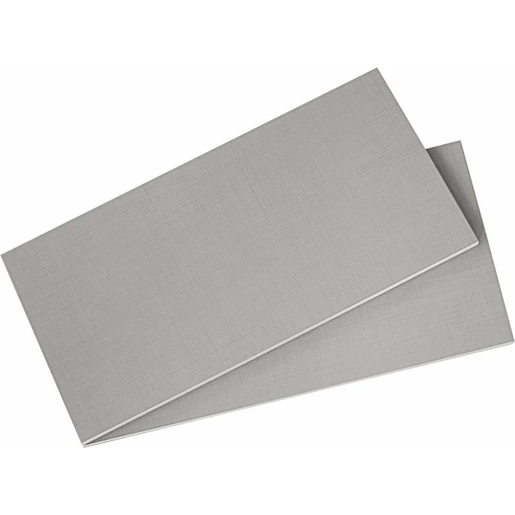 2er Set Einlegeböden für Wimex Kleiderschrank Dekor Leinen grau 87x50cm – Bild 1