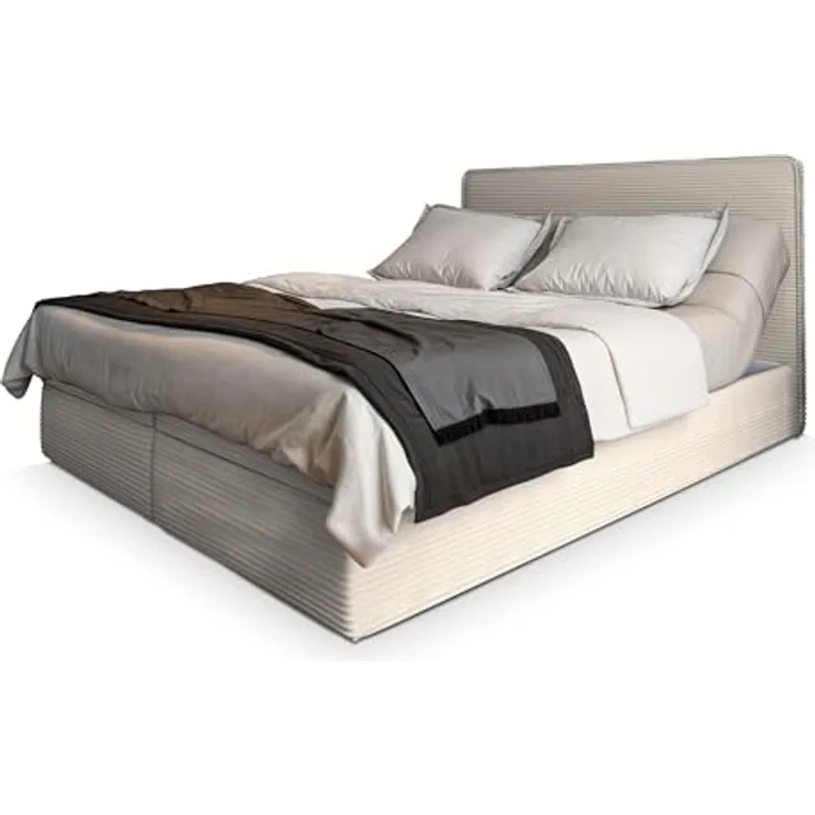 Masseno Boxbett ASTOR 180x200 cm mit Bonell Matratze und Topper – Bild 2
