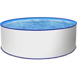 Pool Toni blau Stahlwandpool rund 300x120 cm Einzelbecken