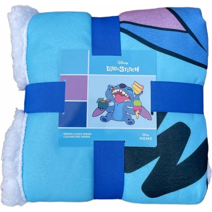 Lilo & Stitch Tagesdecke Bettdecke Fleecedecke Kuschelige Sherpa-Decke, 150x100 cm – Bild 5
