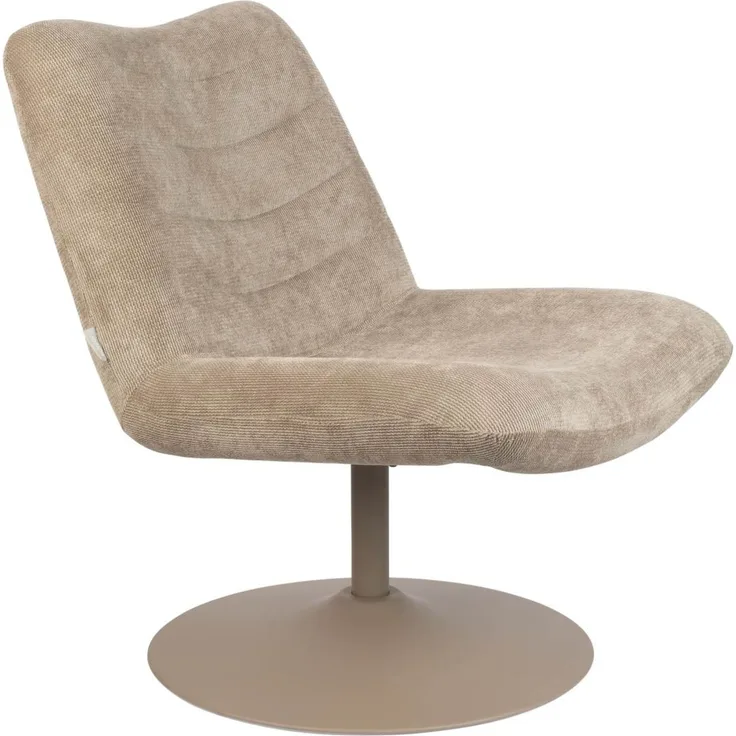 Zuiver Lounge Sessel BUBBA Beige drehbar 67x81x85 cm
