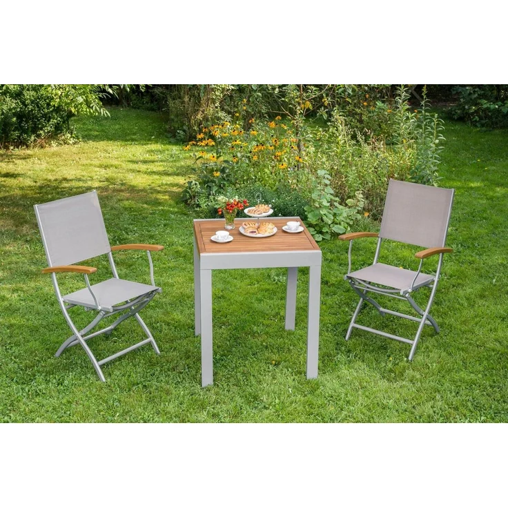 MERXX Balkonset Naxos, (Set, 3-tlg), mit ausziehbaren Tisch (65/130x65 cm) – Bild 1