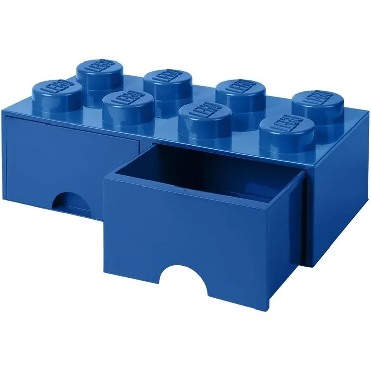 Room Copenhagen 'LEGO Storage Brick 8' Aufbewahrungsbox blau mit 2 Schubladen