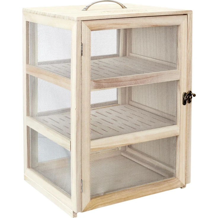 Cook Concept KA4717 Vorratsschrank, für Aufbewahrung, sonstiges Zubehör, Paulownia-Holz, Holz-Stahl, 28,2 x 24 x 39 cm