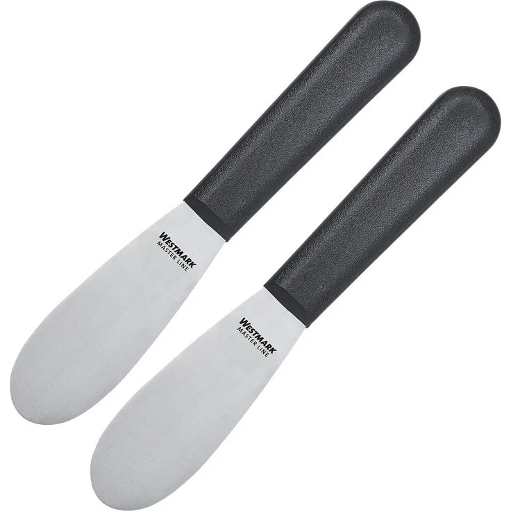 WESTMARK Buttermesser 2 Stück, Klingenmaß: 3,3 x 8,5 cm, Länge: 18,5 cm, Profi Messer Master