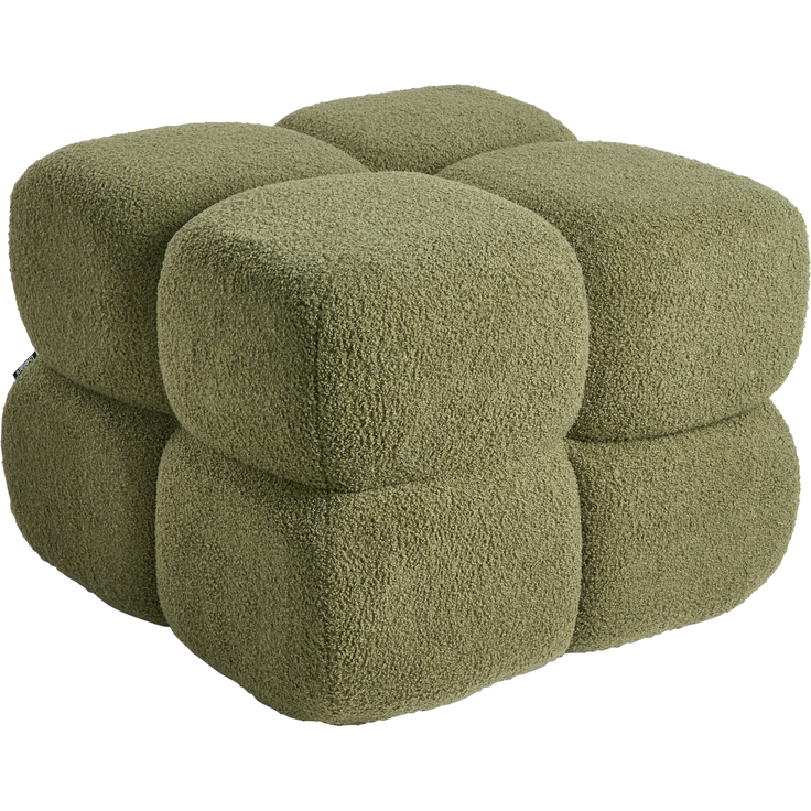 Pouf CALIENTE Bouclé Grün – Bild 4