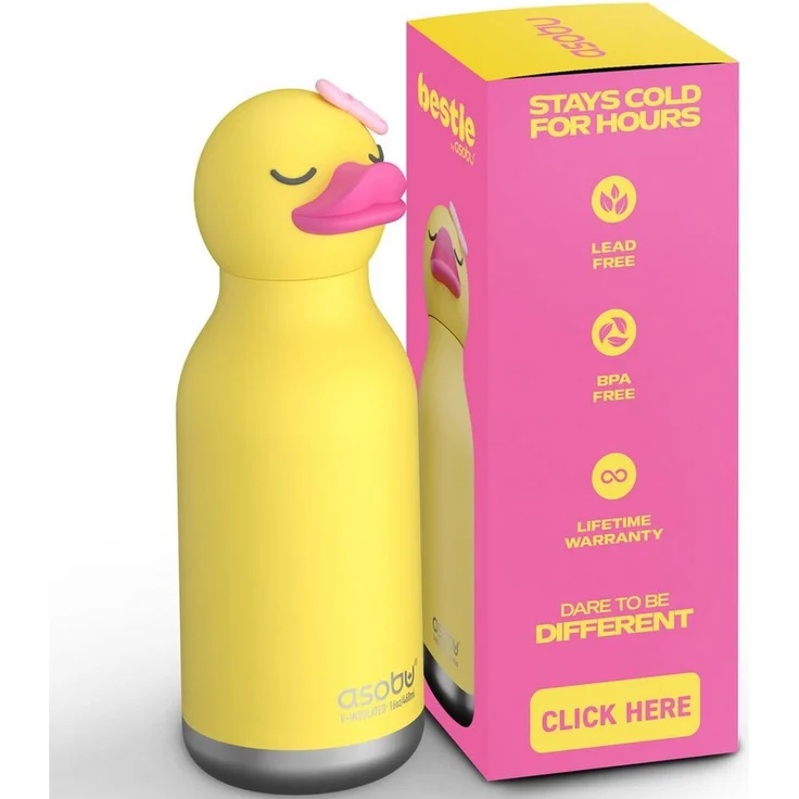 ASOBU Trinkflasche Asobu® Kindertrinkflasche BESTIE mit Strohhalm 460ml – Bild 5