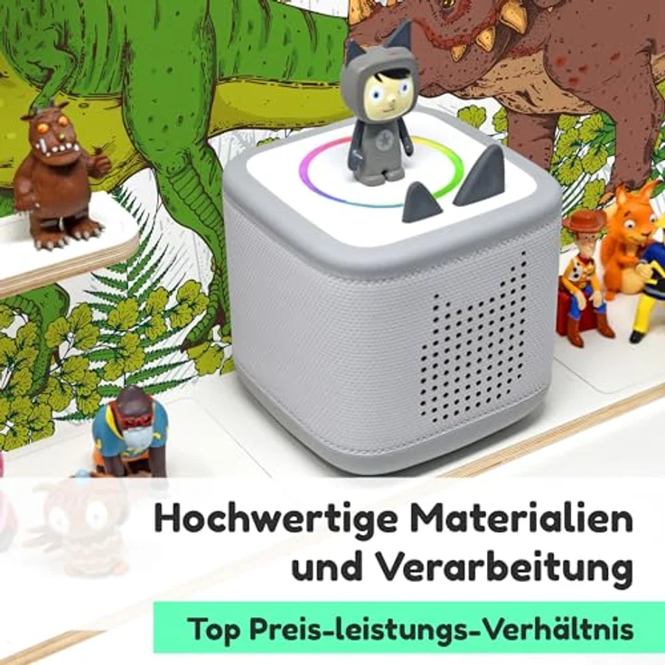 stadtecken Kinderregal groß, geeignet für Toniebox 2 und ca. 50 Tonies, Packung, Perfekte Aufbewahrung im Kinderzimmer – Bild 4