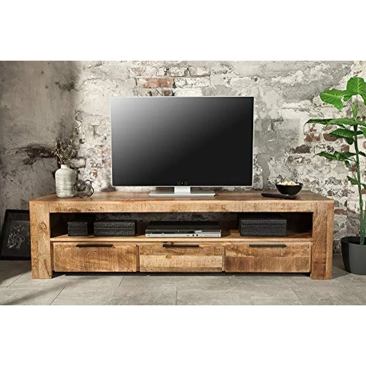 riess-ambiente Lowboard IRON CRAFT 170cm natur, Massivholz · TV-Board · 3 Schubladen · Mangoholz · Wohnzimmer – Bild 3