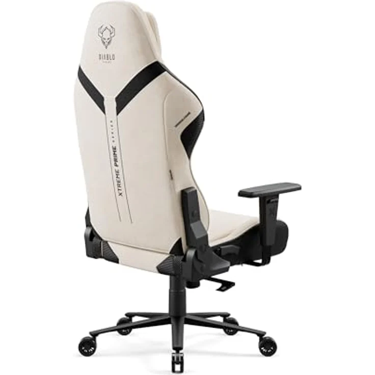 Diablo Gaming Stuhl Stoff X.One Prime Gamer Stuhl Ergonomisch mit Magnetische Kopfstütze und Kühlender Sitz Robuste Metallbasis, Höhenverstellbare Armlehnen Pc Stuhl, Gaming Chair 140 kg Desert Storm – Bild 13