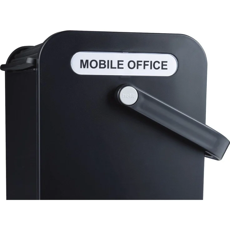HELIT Aufbewahrungsbox Hängemappenbox Mobile Office 42,5x30,5x20cm schwarz/lichtgrau – Bild 3