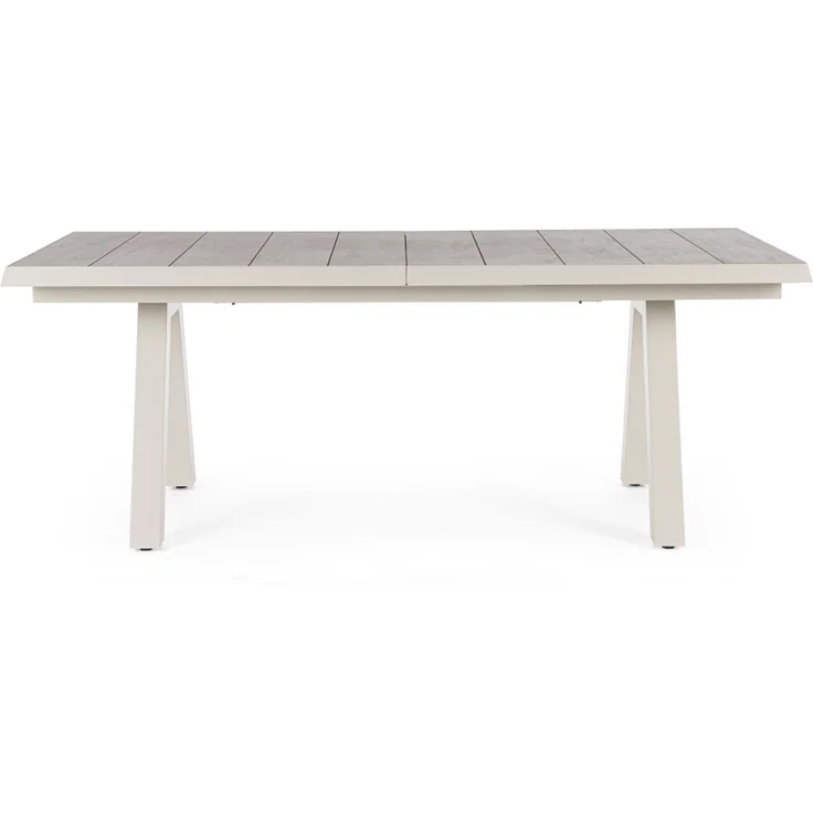Gartentisch Norik ausziehbar, Aluminium und Keramik, modern, beige Pelikan, für 8–10 Personen – Bild 3