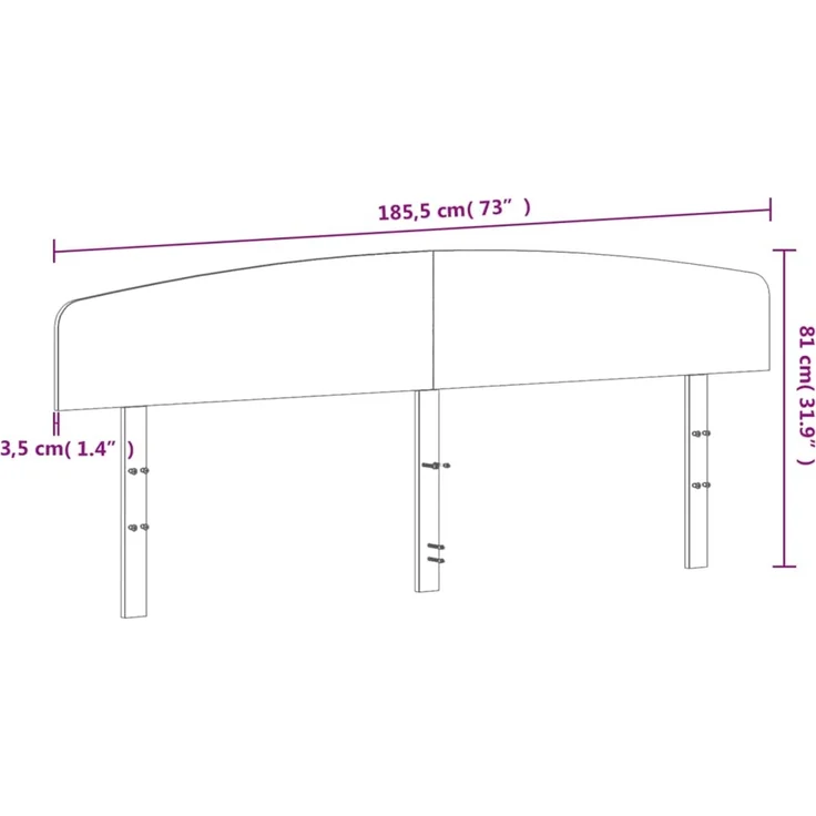 vidaXL Kopfteil 180 cm Massivholz Kiefer Braun – Bild 8
