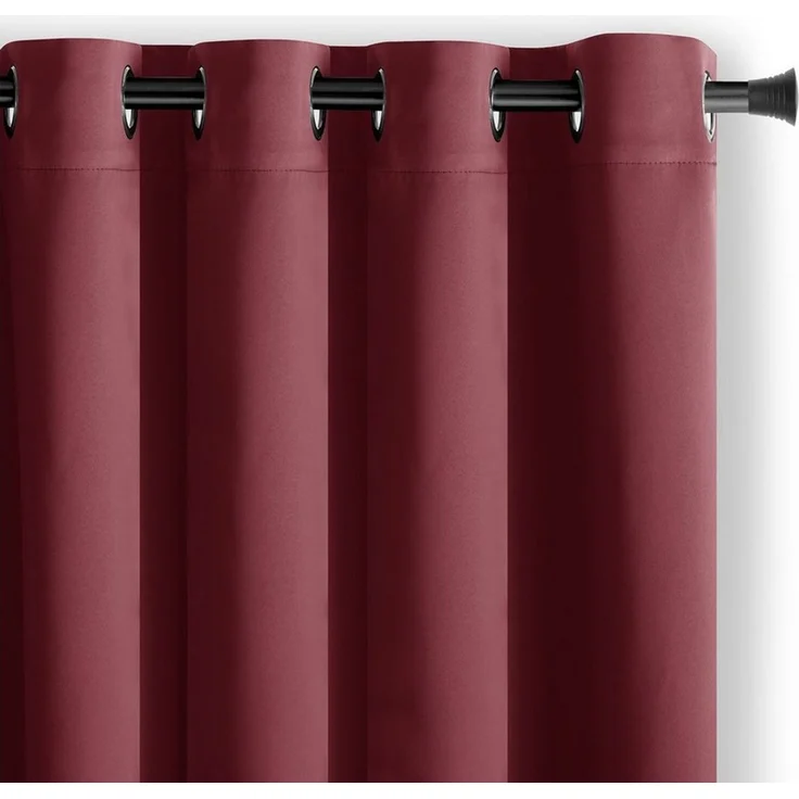 AmeliaHome Gardine Gardine Ösen Vorhang Ösenvorhang Einfarbig Verdunkelnd Eyelet (1 St), Ösen, verdunkelnd, Verdunkelungstextilien – Bild 2