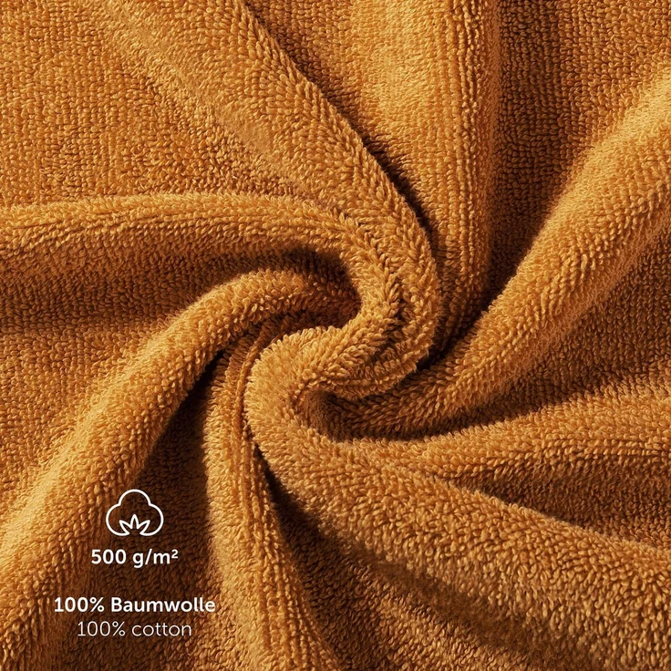 Blumtal Waschhandschuh 10er Set aus Frottee 15x20 cm - weich und saugstark, (Set), mit modischer Bordüre und praktischer Aufhängeschlaufe, 100% Baumwolle – Bild 6