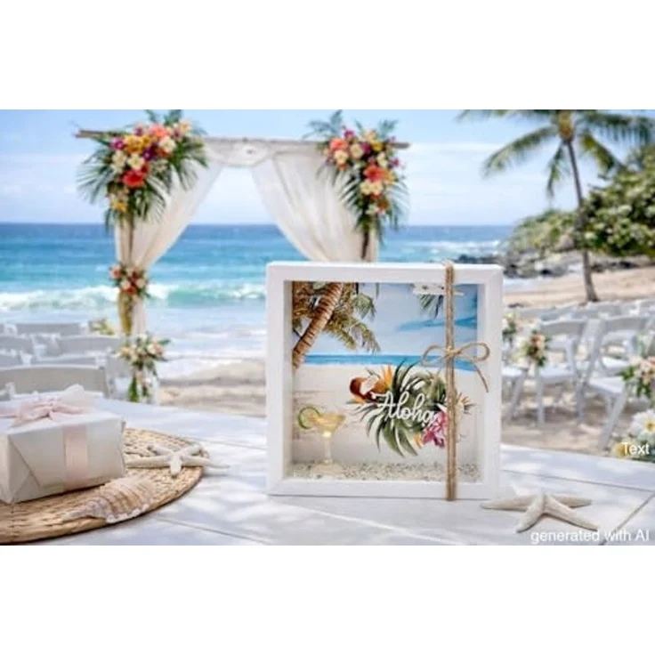 ZauberDeko Geschenkbox Geldgeschenk Verpackung Hawaii Urlaub Flitterwochen Cocktail – Bild 3