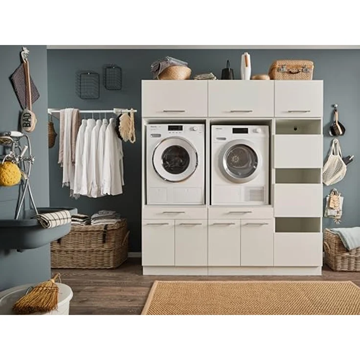Laundreezy Mehrzweckschrank-Set LAUNDREEZY LDSK11, Breite 185 cm – Bild 3