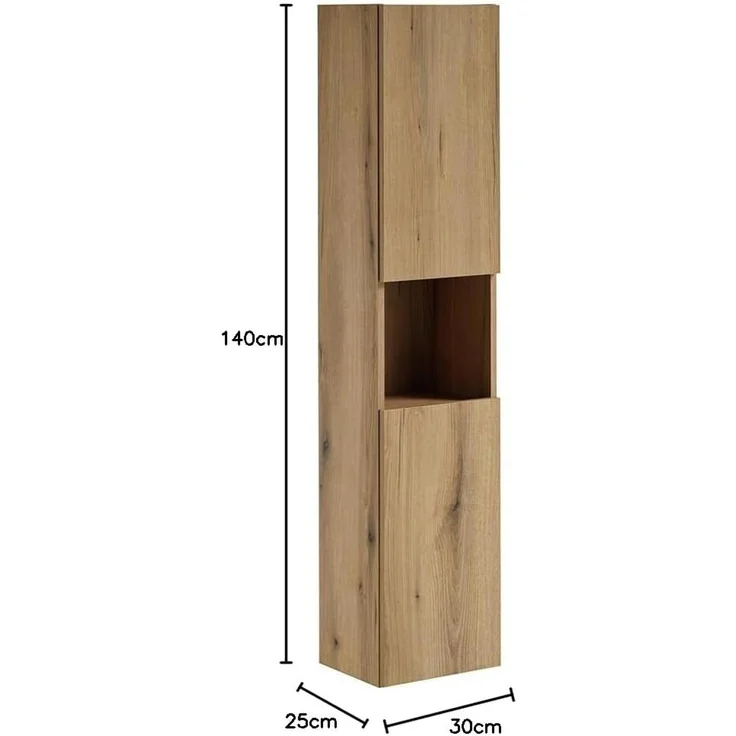 Hochschrank, Eiche, NEWPORT-56-OAK – Bild 3