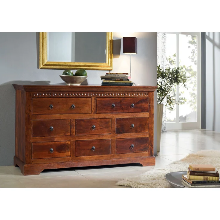 Kommode Akazie 145x49x85 nougat lackiert OXFORD #524 – Bild 6
