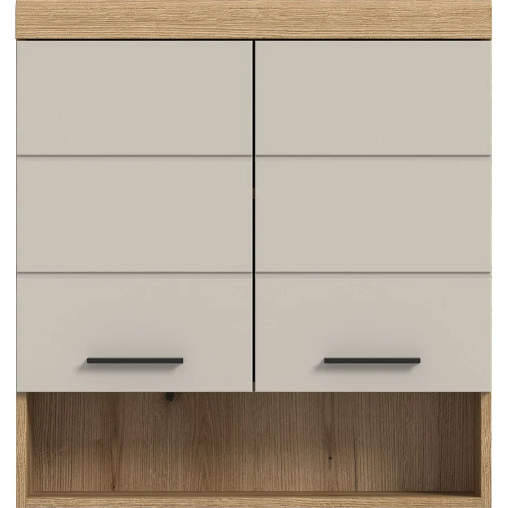 Hängeschrank B/H/T: 74x79x24 cm in Evoak Oak Nachbildung – Bild 2