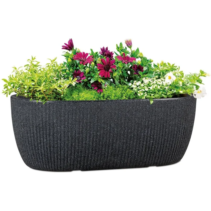 Scheurich Jardiniere 46/274 LINETTO JARDI, Pflanzschale aus Kunststoff, BxTxH: 46 x 46 x 17,1 cm – Bild 1
