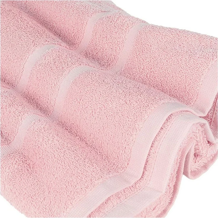 StickandShine Badetücher 4er Set Premium Frottee Badetücher 100x150 cm ZARTROSA Frottee – Bild 4