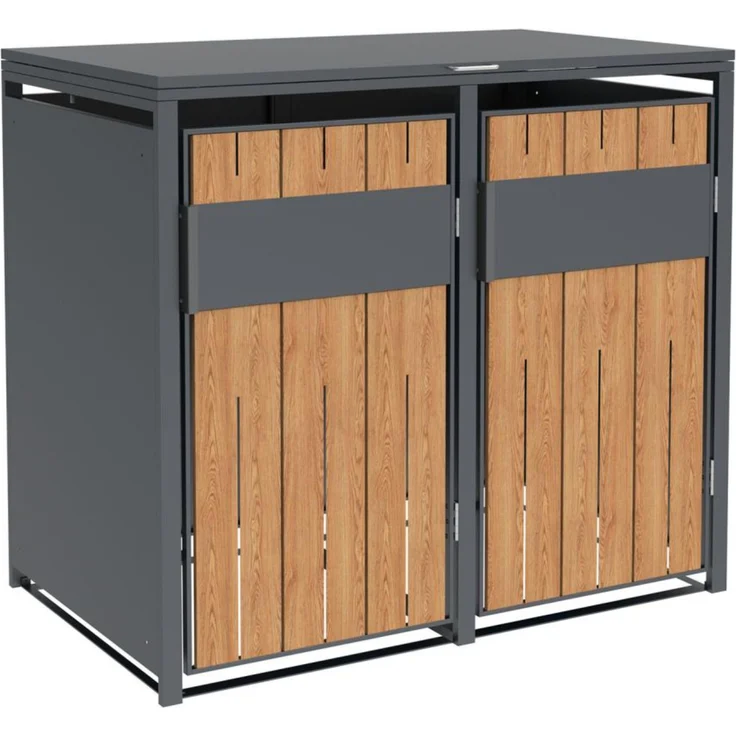 Westmann Varius 2 | Metall Mülltonnenbox 2er | – Bild 1