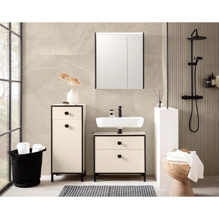 Schildmeyer Highboard Edda, Breite 40,3 cm, eine Tür & eine Schublade, Made in Germany – Bild 2