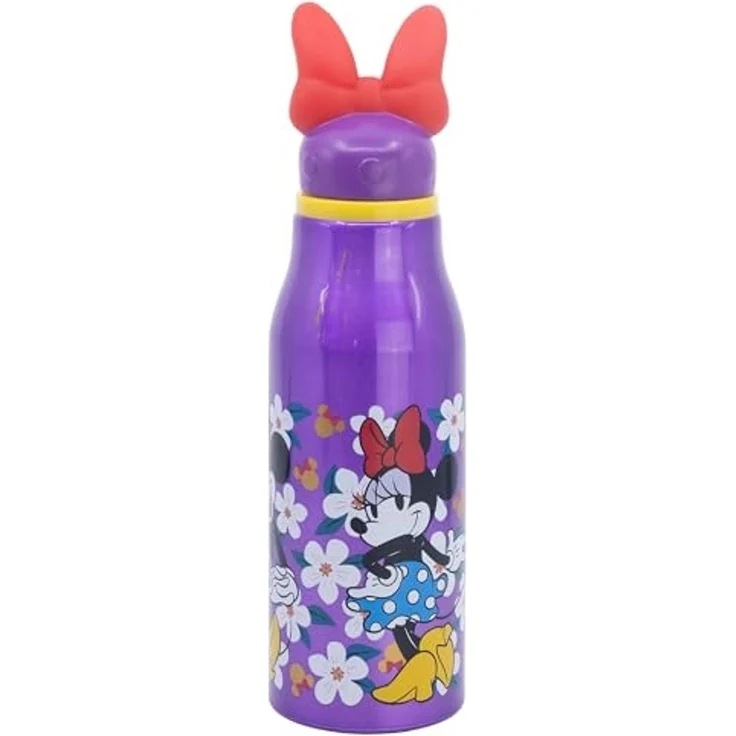 Disney Minnie Trinkflasche Aluminium, 690 ml, mit Sicherheitsverschluss – Bild 1