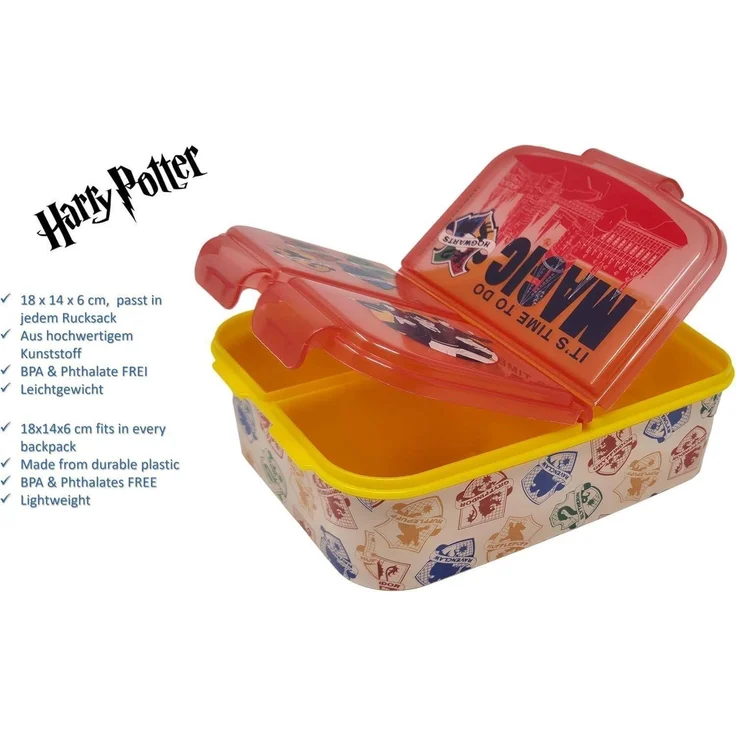 Brotdose Kinder Lunchbox Kunststoff BPAfrei Designs Harry Potter – Bild 3