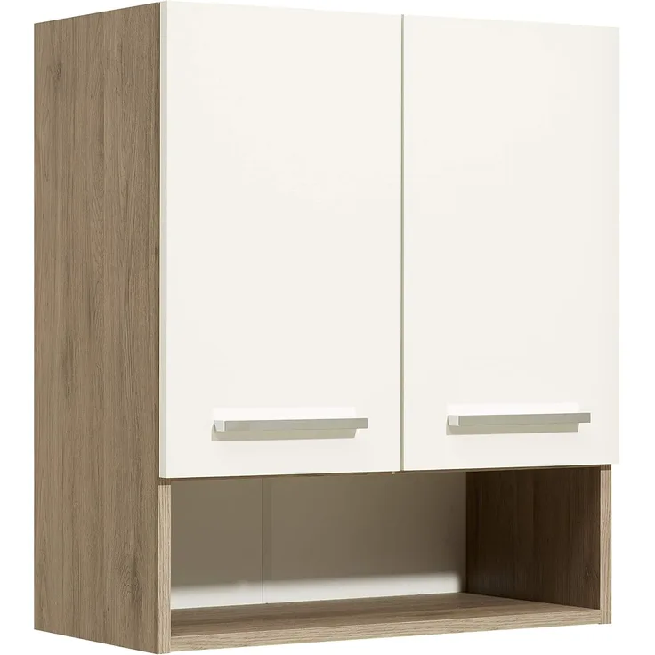 PELIPAL Quickset 380 Wandschrank, Holzdekor, Sanremo Eiche Terra Quer Nachbildung, 33,0 x 60,0 x 70,0 cm