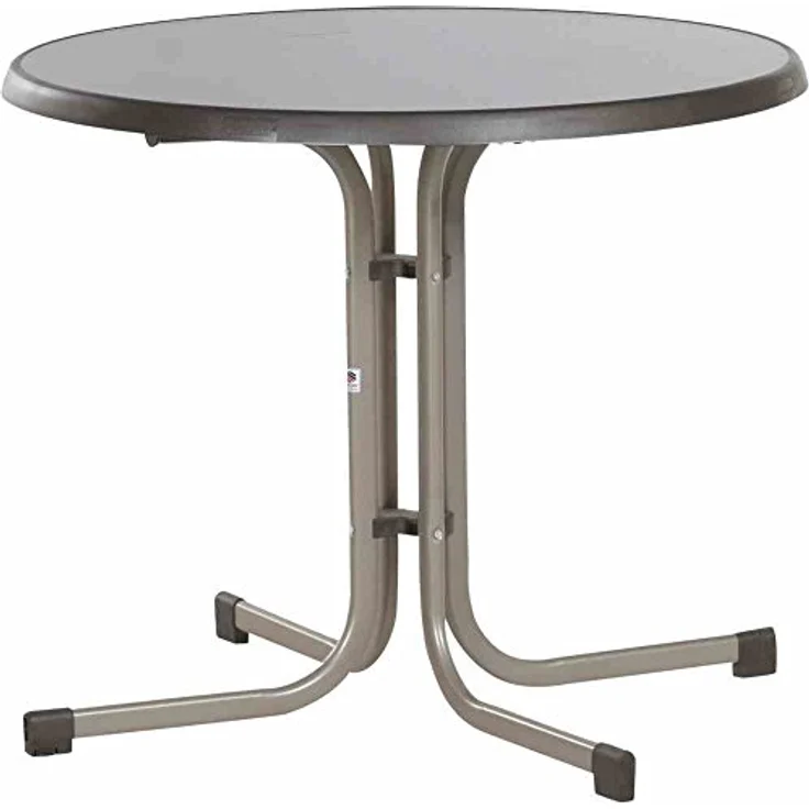 Sieger Boulevard-Klapptisch Boulevard-Klapptisch klappbar, Stahl Champagner 86 x 72 x 86 cm – Bild 2